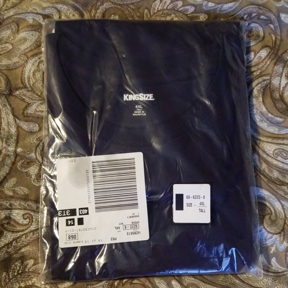 ♦️KingSize 4XL♦️ men's navy tshirt